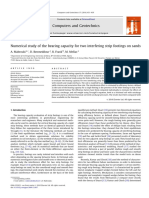 Numerical Study of The Bearing Capacity For Two Interfering Strip Footings On Sands