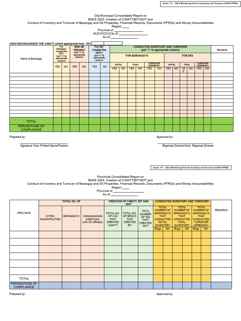 BSKE 2023 Barangay and SK Report | PDF | Business