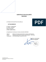 Certificat de Scolarité Dofao1 2023-2024 Eytan Bisraor 2