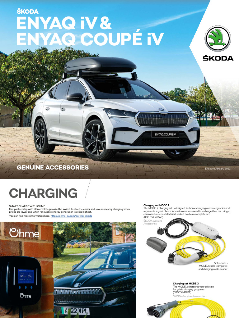 SK Accessories ENYAQ Unpriced JAN 2023 ART V2 PDF Trunk (Car