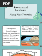 Proccesses and Landforms Along Plate Boundaries