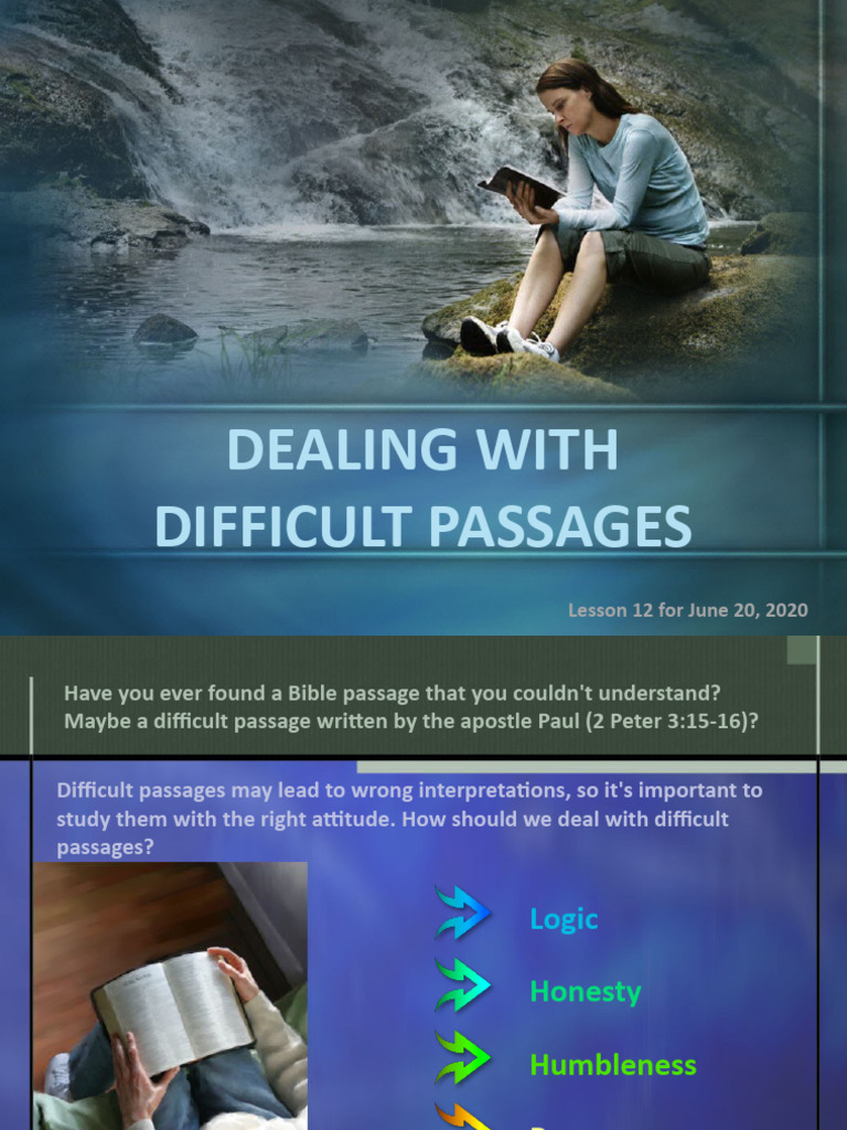 Understanding Bible Challenges | PDF
