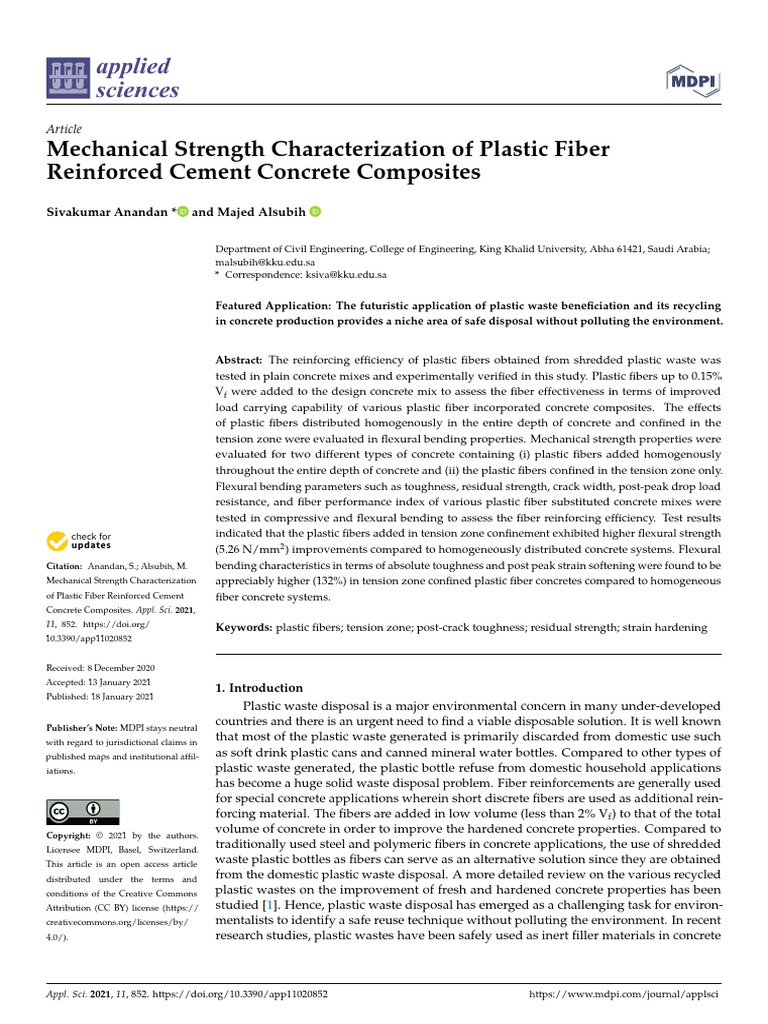 Fiber 2 | PDF | Concrete | Strength Of Materials