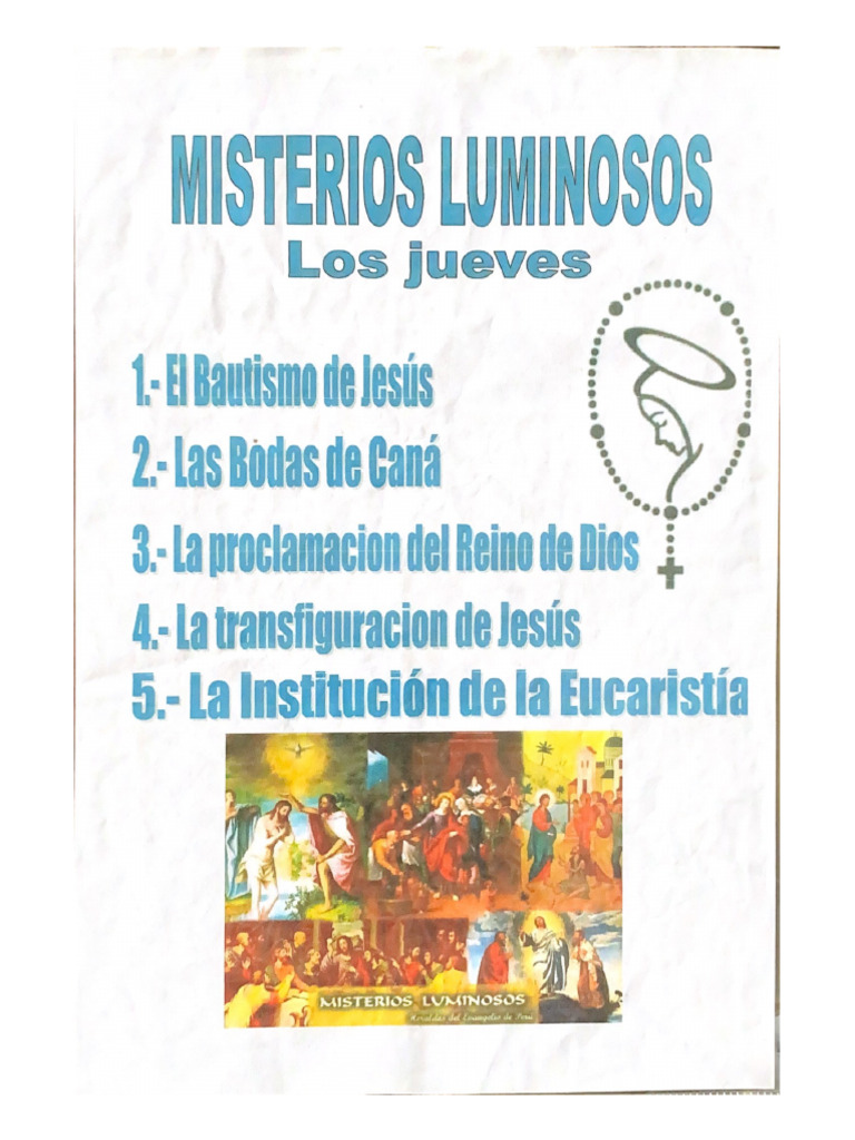 MISTERIOS LUMINOSOS Jueves 1 PDF