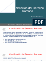 2clasificación Del Derecho Romano