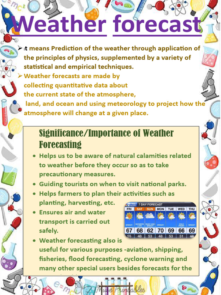 Weather Forecast: Significance/Importance of Weather Forecasting  PDF