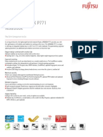 Fujitsu LIFEBOOK P771 Notebook: Data Sheet
