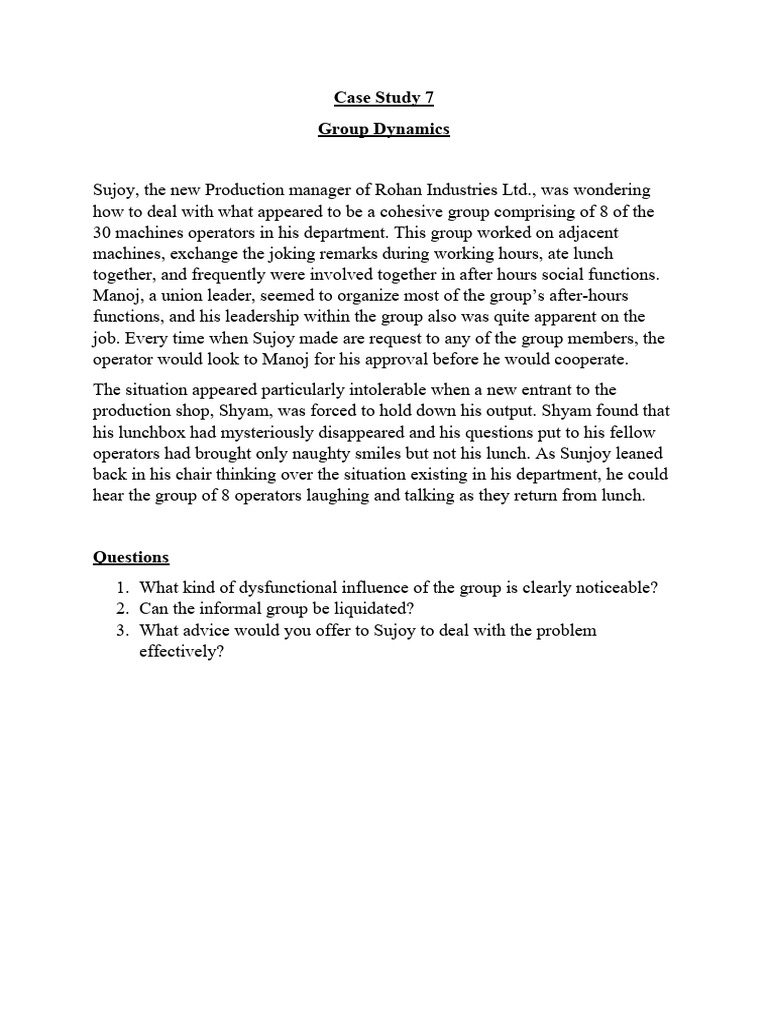 Case Study 7 | PDF
