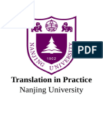 Translation in Practice Nanjing University