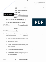 Btech Cs 5 Sem Design and Analysis of Algorithm Ncs 501 2016