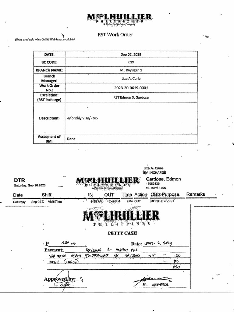 Rst work order b2a pdf