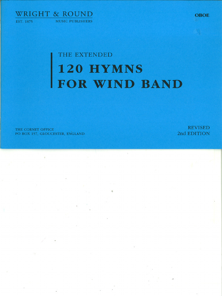 120 Hymns For Wind Band C Oboe | PDF