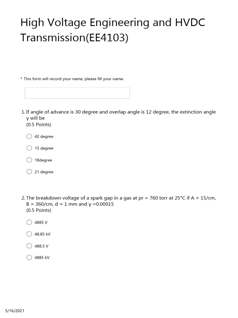 EE4103 PDF Capacitor Electrical Breakdown
