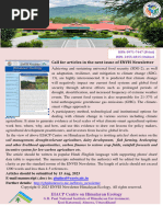 Call For Articles For Next Issue of ENVIS Newsletter - July-Sep - Vol.20 (2), 2023