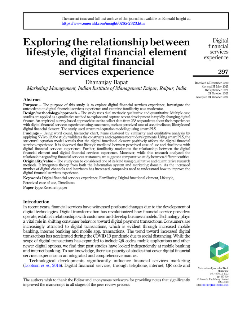 Digital Financial Services Experience Insights | PDF | Qualitative ...