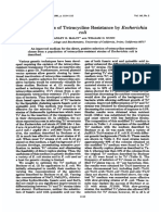 Selection For Loss of Tetracycline by E.coli