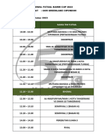 Schedule Futsal Minggu 2023-1