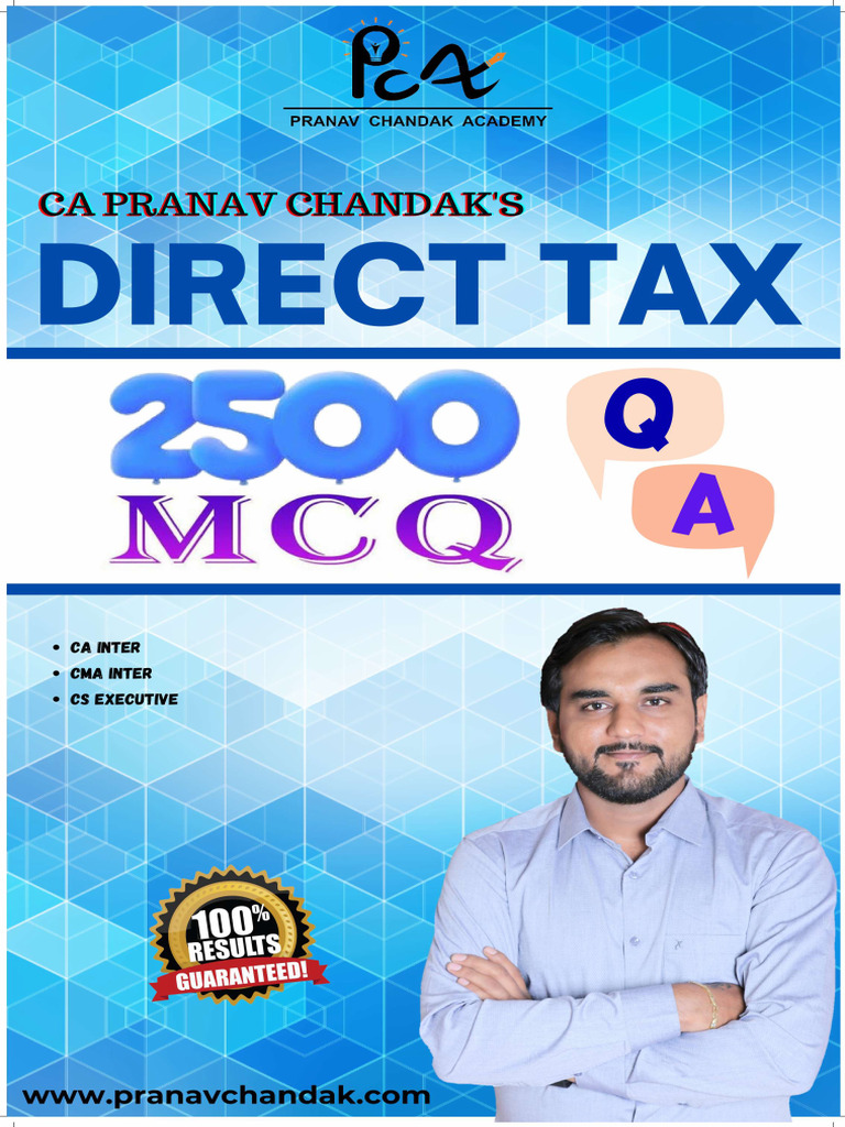 DT Full MCQ Book PDF Tax Taxes