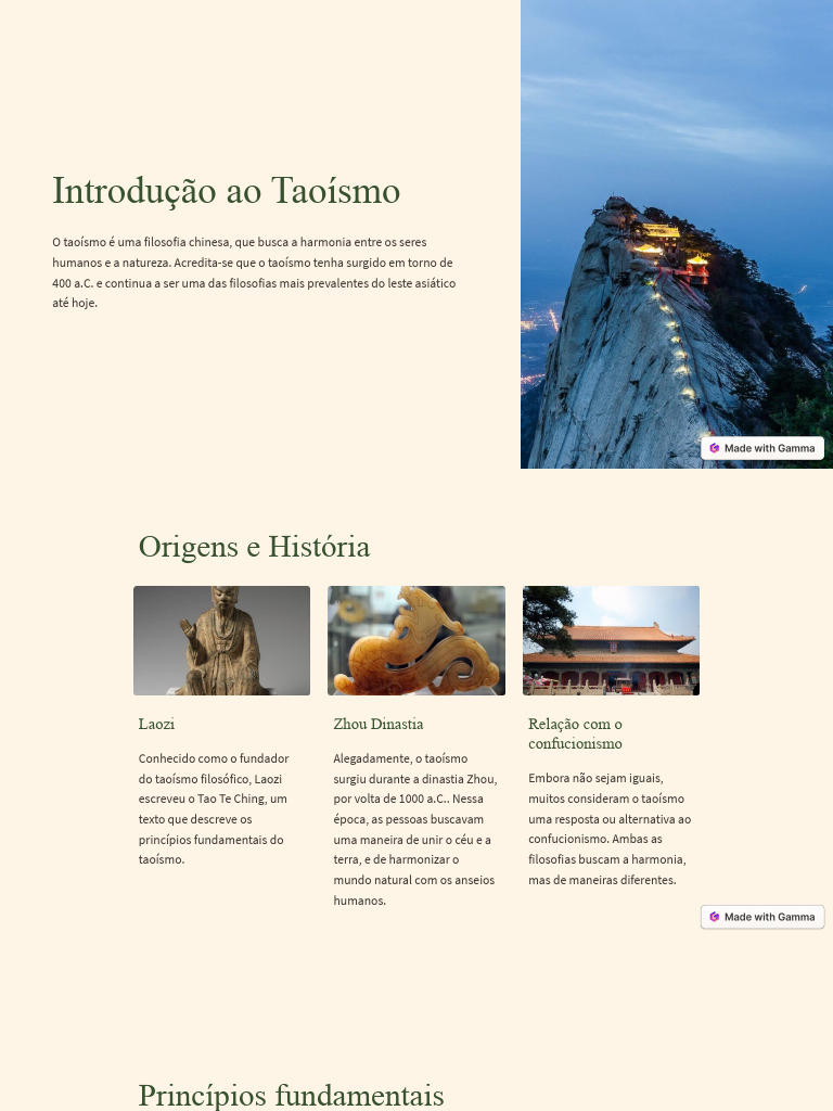 Princípios Fundamentais do Taoísmo | PDF