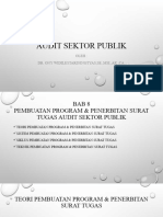 Bab 8 Pembuatan Program & Penerbitan Surat Tugas Audit Sektor Publik