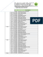 Jadwal Keagamaan