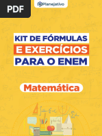 Kit de Fórmulas e Exercícios de Matemática para o ENEM