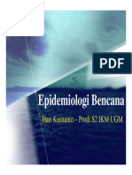 Epidemiologi Bencana: Hari Kusnanto - Prodi S2 IKM UGM