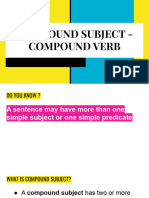 Compound Subject - Compound Verb