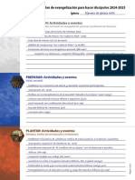 Planning Form - Sample Spanish