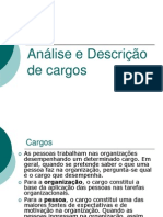 Slides Analise e Descrição de Cargos