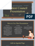 Cute Blackboard Student Council Presentation