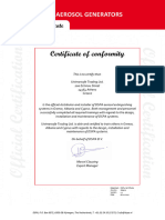 Certificate of Conformity Greece Unimarsafe DSPA