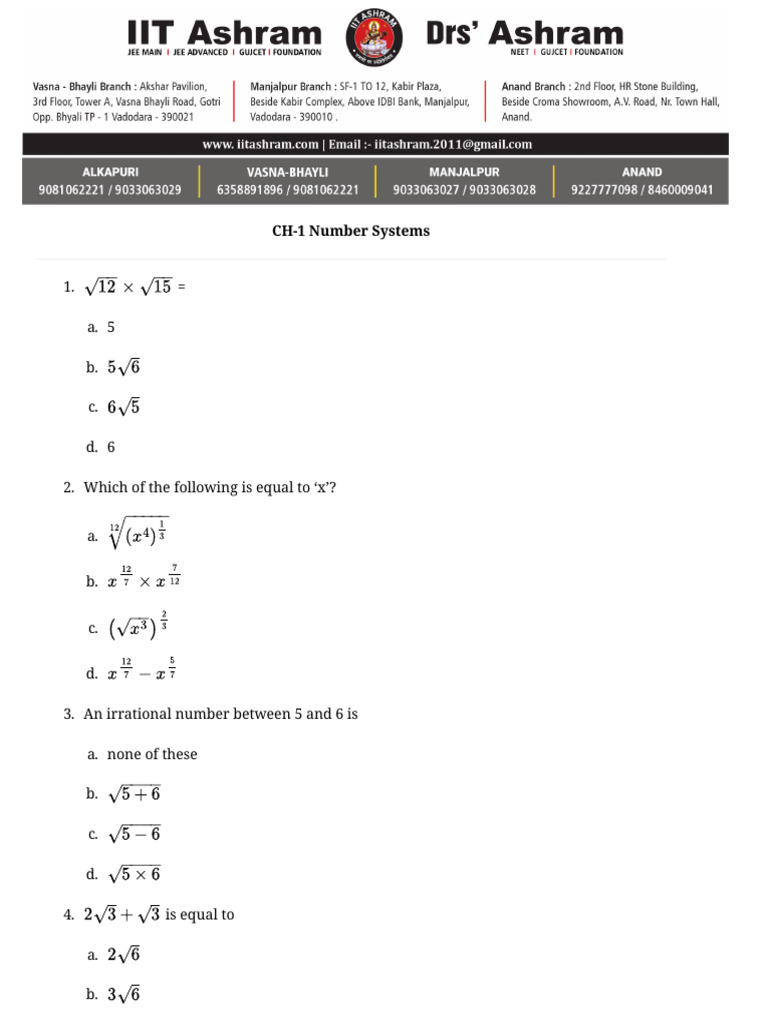 Maths - Class 9 | PDF