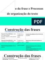 Processos de Organização Do Texto e Construção Da Frase