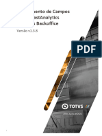 Mapeamento de Campos TOTVS FastAnalytics - Protheus Backoffice - v1.3.8