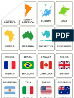 Countries and Nationalities Flashcards