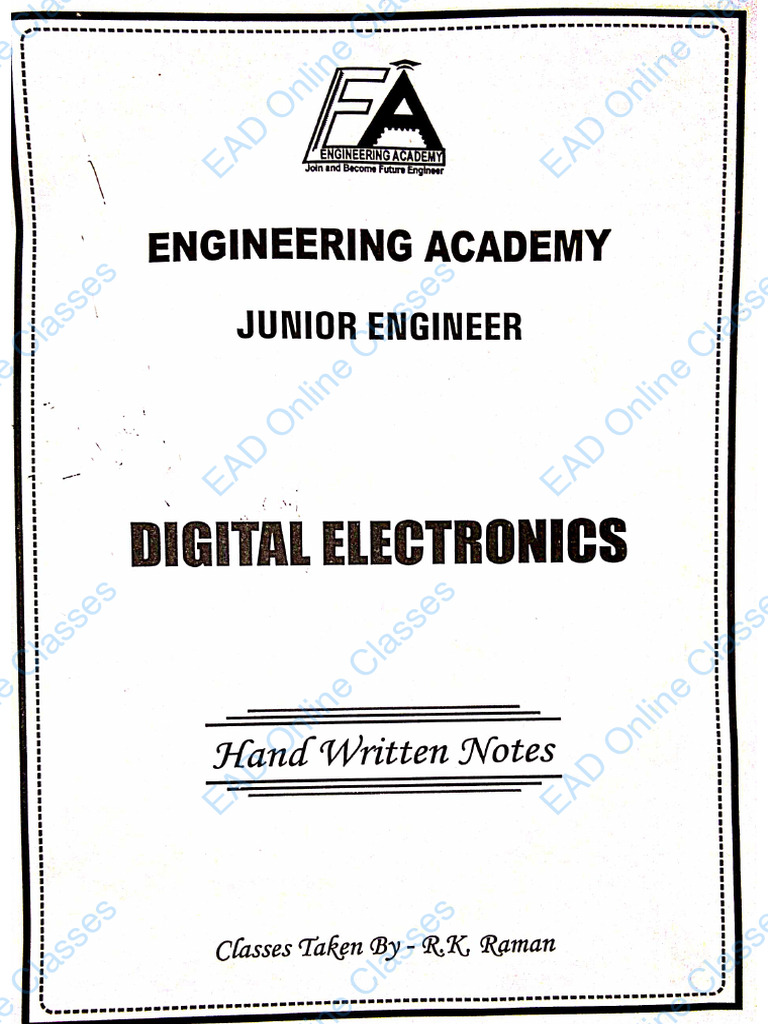 Digital Electronics Hindi PDF