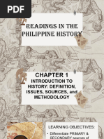 Readings in The Philippine History