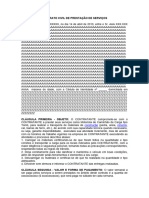 Contrato Civil de Prestação de Serviços (Motorista de Caminhão)