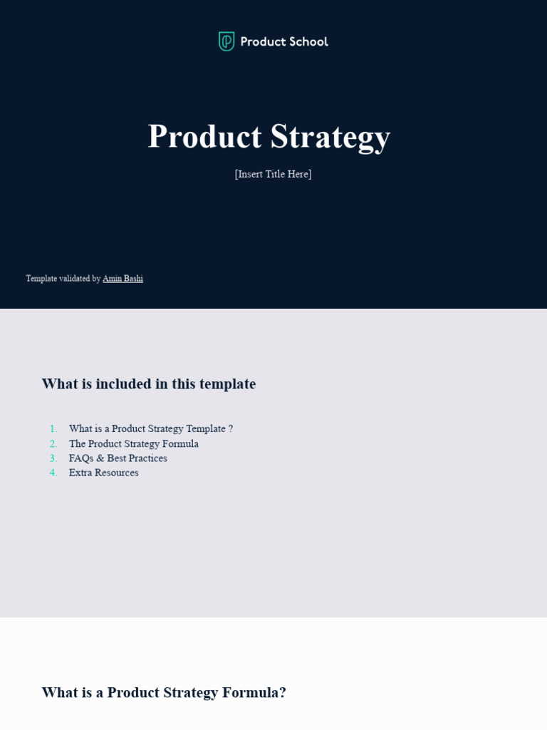 PM Templates - Product Strategy Template | PDF | Web Conferencing