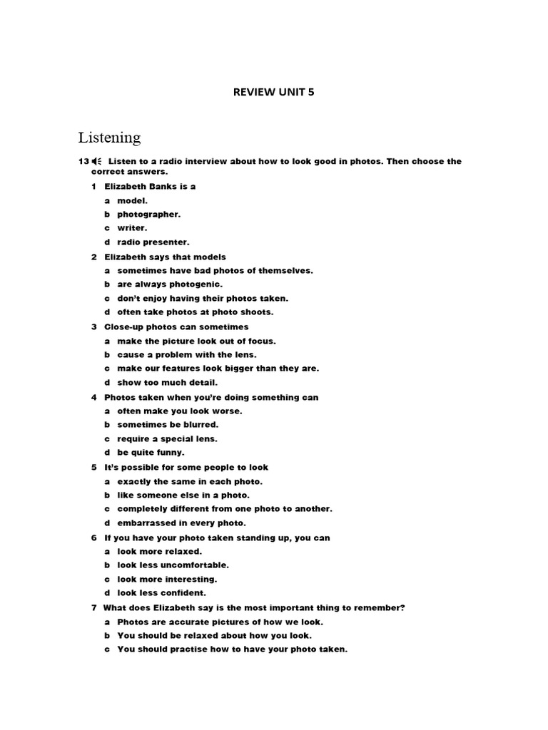 REVIEW UNIT 5 Influence 3 | PDF | Language Arts & Discipline