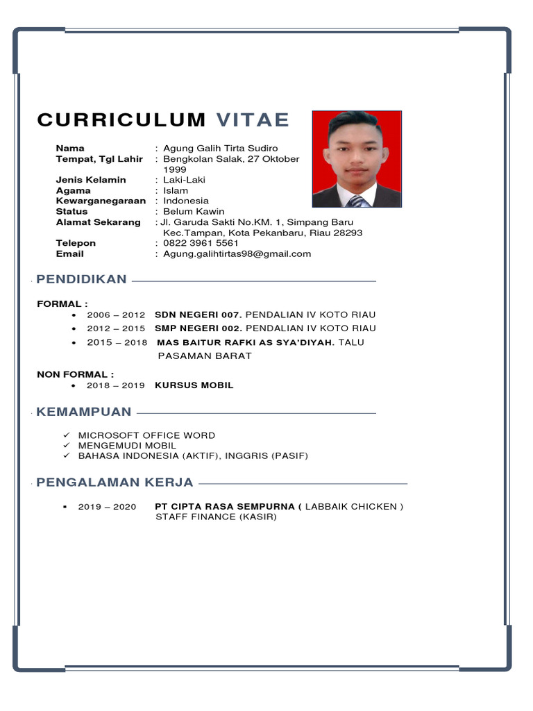 Contoh CV | PDF