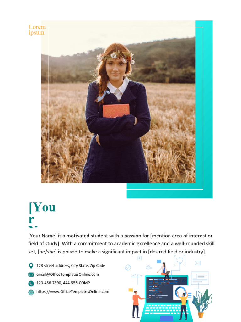 Student Biography Example Template | PDF