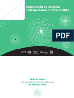 Delimitación de Las Zonas Metropolitanas de México 2015 - Sedatu, Conapo, Inegi