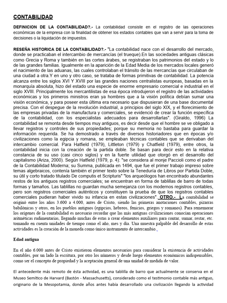 CONTABILIDAD | PDF | Contabilidad | Estado financiero