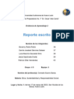 Reporte Escrito: Universidad Autónoma de Nuevo León Escuela Preparatoria No. 7 "Dr. Oscar Vela Cantú"