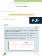 Herramienta para Escribir SUJETO Y PREDICADO