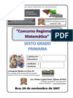 Examen Concurso Aco 6to Primaria