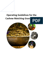 Manual - Operating Guidelines For Cashew Matching Fund
