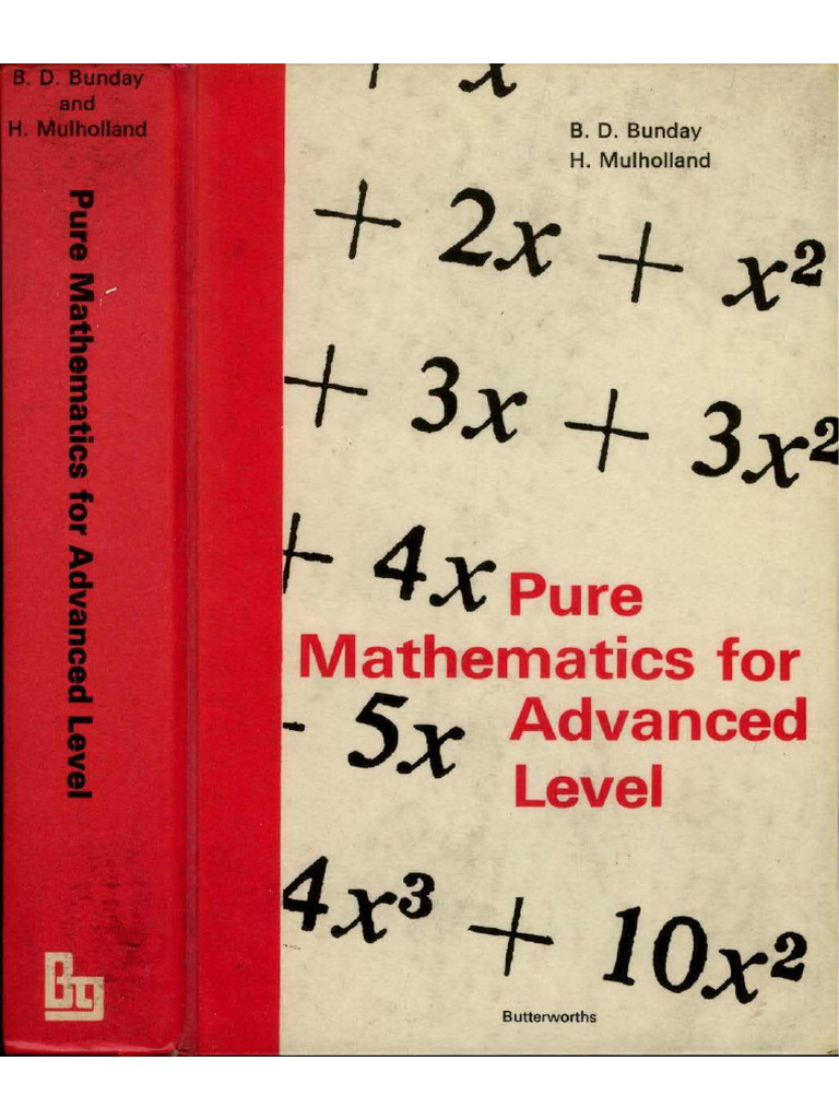 Bunday Mulholland Pure Mathematics For A | PDF